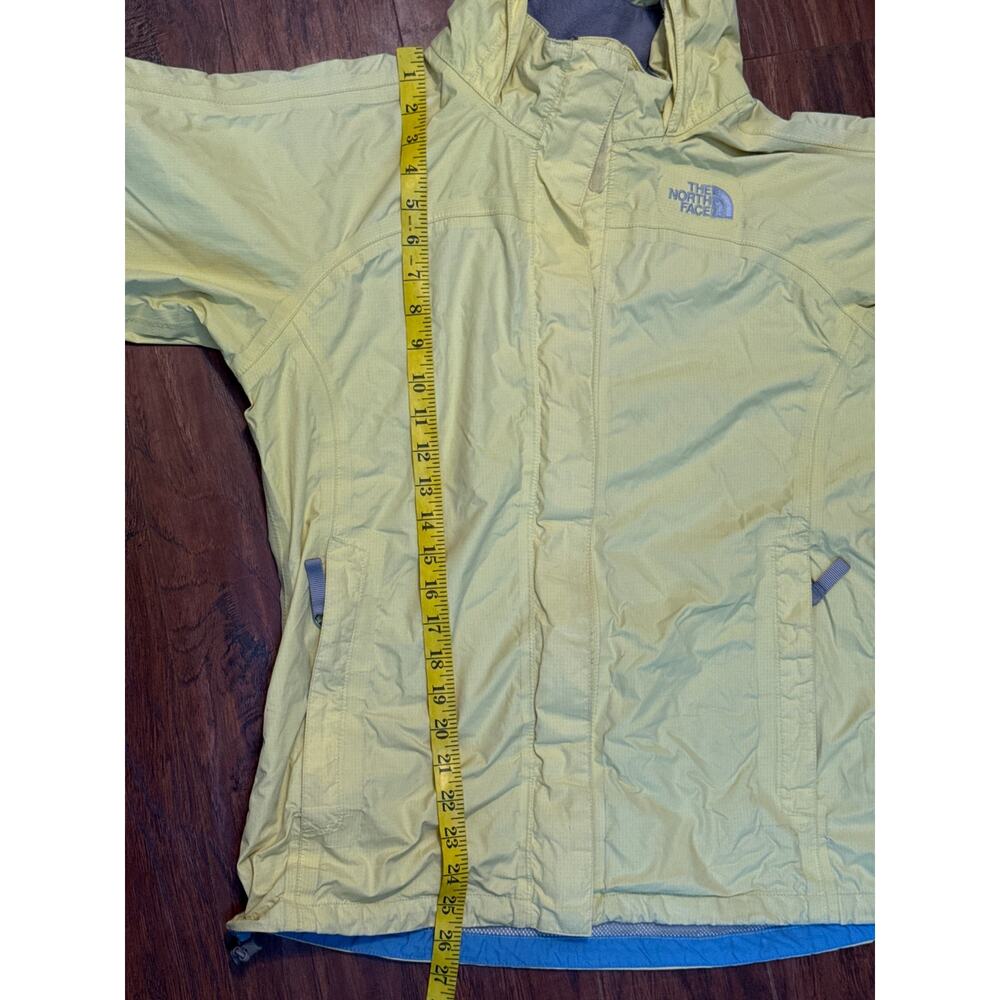 The North Face Girls Yellow HyVent Nylon Jacket Packable Hood Rain Coat XL 18 - Picture 6 of 6